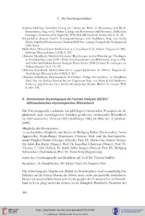 6. Dictionnaire étymologique de l’ancien français (DEAF)/ Altfranzösisches etymologisches Wörterbuch