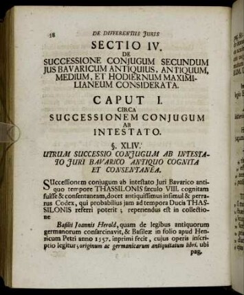 Caput I. Circa Successionem Conjugum Ab Intestato.