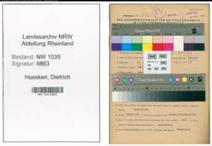 Entnazifizierung Dietrich Huesken , geb. 23.12.1906 (Steiger)