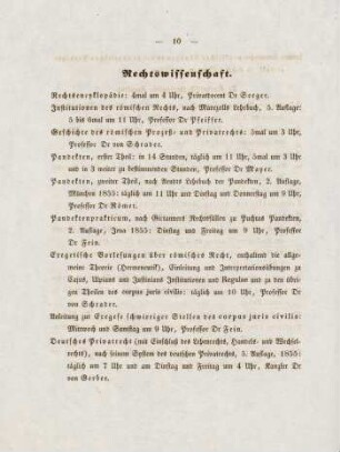 10-11, Rechtswissenschaft