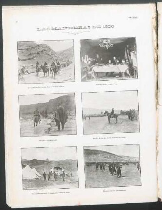 [Fotografía de] Las maniobras de 1906