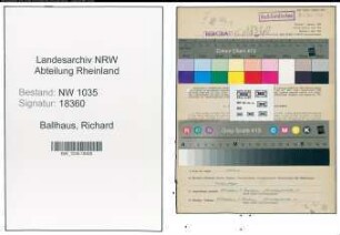 Entnazifizierung Richard Ballhaus , geb. 12.10.1908 (Steiger)