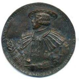 Medaille auf den 37jährigen römischen König Ferdinand I. (Nachbildung)