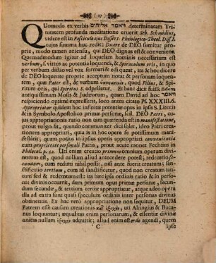 Locus theologicus de creatione : continuatio