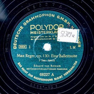 Eine Ballettsuite, op. 130