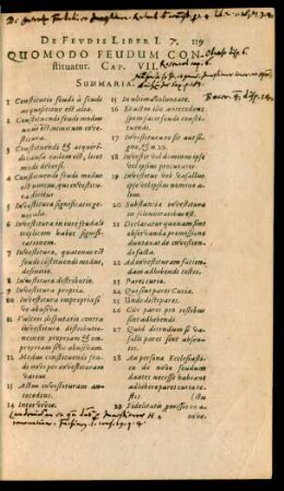 Quomodo Feudum Constituatur. Cap. VII.