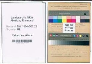 Entnazifizierung Alfons Ratuschny , geb. 26.09.1922 (Zollassistent)