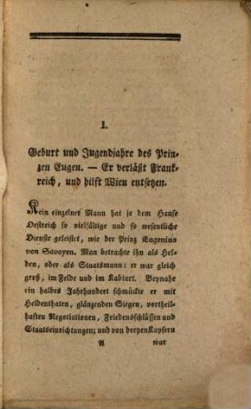 Eugens Leben und Thaten
