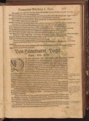 Von Hünerdarm, Vogelkraut, Cap. CXXVI