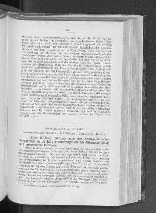 Sitzung am 8. April 1913.