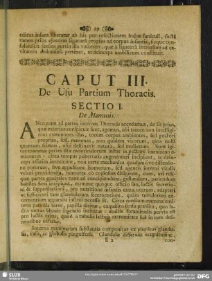 Caput III. De Usu Partium Thoracis