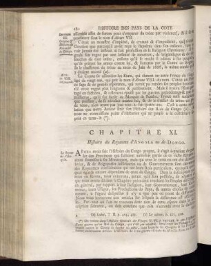 Chapitre XI. Histoire du Royaume d´Angola ou de Dongo.