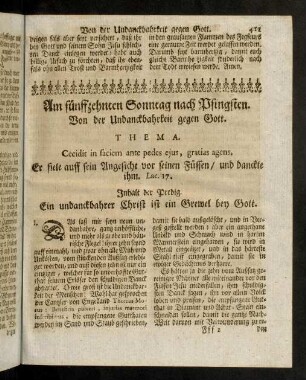 411-421, Am fünffzehnten Sonntag nach Pfingsten.
