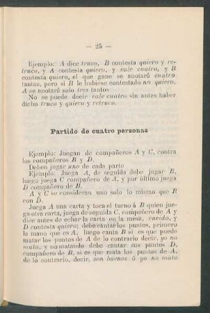 Partido de cuatro personas