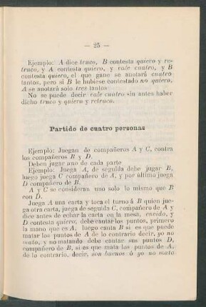 Partido de cuatro personas