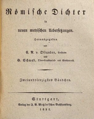 Die Plautinischen Lustspiele, 9. Eselsgeschichte : (Asinaria)