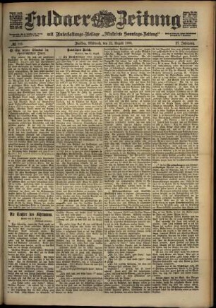 Ausgabe vom Mittwoch, den 22. August 1900.