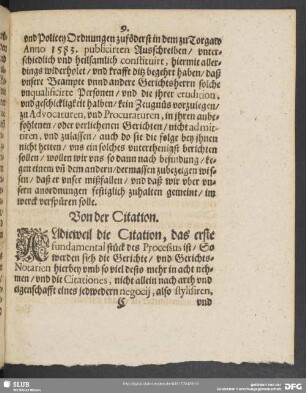 [IV.] Von der Citation