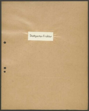 Schriftproben und Bestellungen des Schrifttyps "Stuttgarter Fraktur"