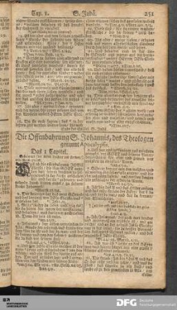 Die Offenbahrung S. Johannis, des Theologen [...].