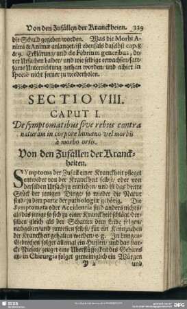 Sectio VIII.