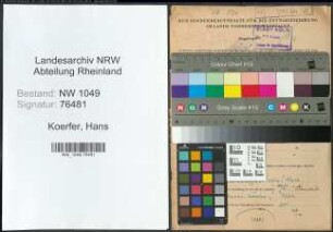 Entnazifizierung Hans Koerfer , geb. 10.05.1900 ()