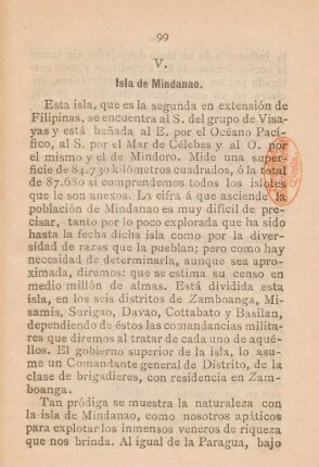 V. Isla de Mindanao