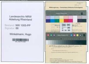 Entnazifizierung Hugo Winkelmann , geb. 04.06.1886 (Schlosser)