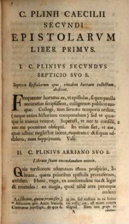 C. Plinii Caecilii Secvndi Epistolarvm Libri Decem Eivsdem Gratiarvm Actio Sive Panegyricvs