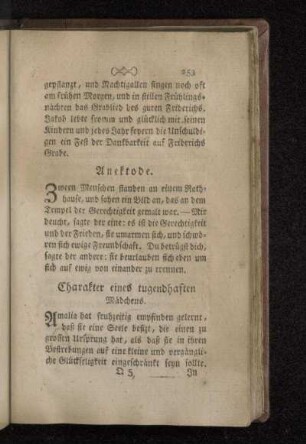 Charakter eines tugendhaften Mädchens.
