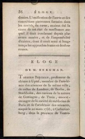 36-75, Éloge de M Bergman.