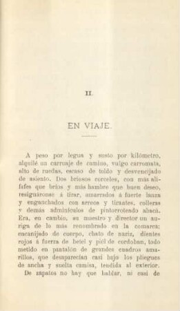 II. En viaje