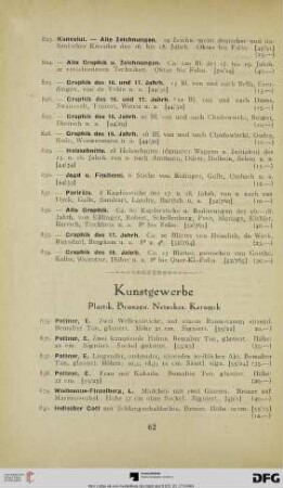 Kunstgewerbe; Plastik. Bronzen. Netsukes. Keramik (Nr. 835-858)