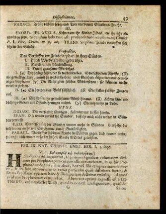 Fer. III. Nat. Christl. Epist. Ebr. I. 1. seqq.