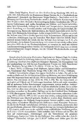 Hoffmann, Gottfried Ernst ; Reumann, Klauspeter :: Die Herzogtümer von der Landesteilung von 1544 bis zum Kopenhagener Frieden von 1660; (Geschichte Schleswig-Holsteins, 5, 2) : Neumünster, Wachholtz, 1986