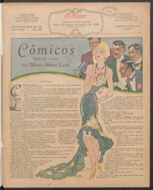 Cómicos : Novela corta