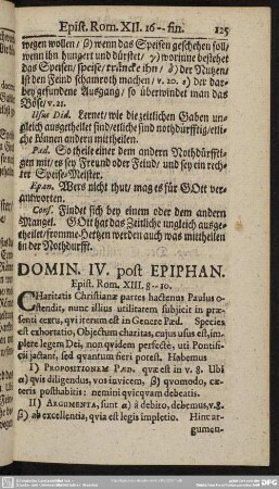 Domin. IV. post Epiphan. Epist. Rom. XIII. 8-10