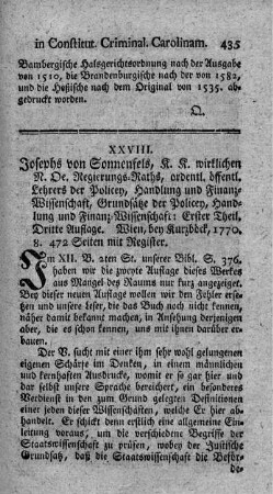 Grundsätze der Polizey-, Handlungs- und Finanzwissenschaft. 3.Aufl. T.1.