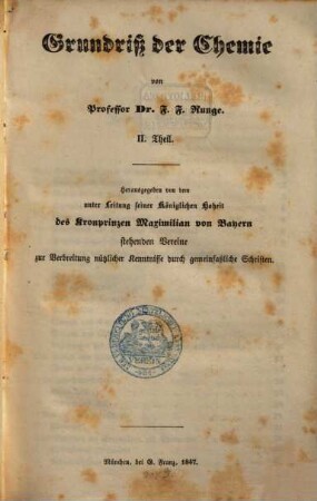 Grundriß der Chemie, 2