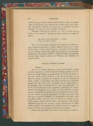 Discurso de Nicolás Coronado