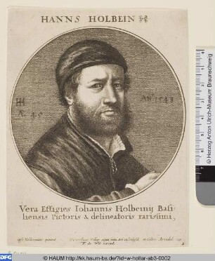 Hans Holbein der Jüngere 1543 im Alter von 45 Jahren