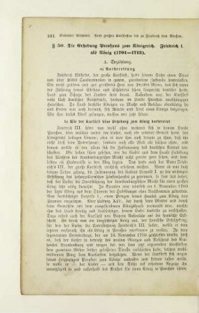 § 50. Die Erhebung Preußens zum Königreich. Friedrich I. als König (1701-1713)