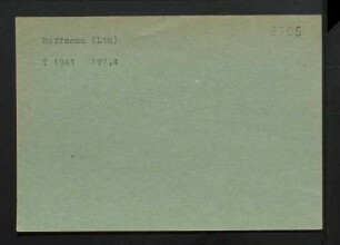 Hoffmann, NN.