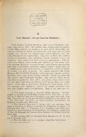 Briefwechsel des Beatus Rhenanus