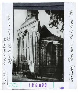 Pyritz: Mauritiuskirche, Ostjoch des Chores von NO