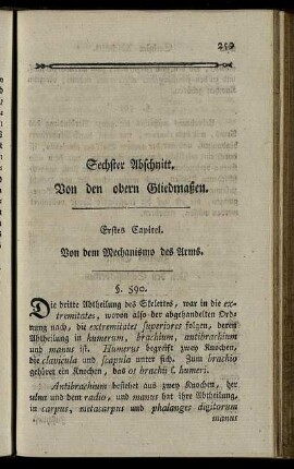 Sechster Abschnitt. Von den obern Gliedmaßen.
