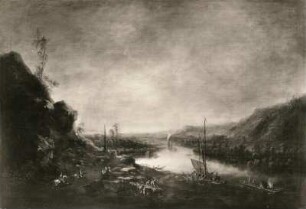 Die Elbe bei Sörnewitz in Reif und Nebel : Thiele, Johann Alexander. Die Elbe bei Sörnewitz in Reif und Nebel. Leinwand; 104,5 x 155 cm. Dresden: Gemäldesammlung Alte Meister Inv. Nr. S 49
