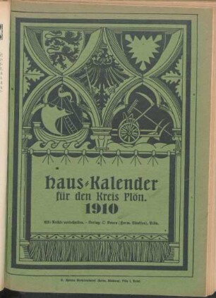 1910: Hauskalender für den Kreis Plön