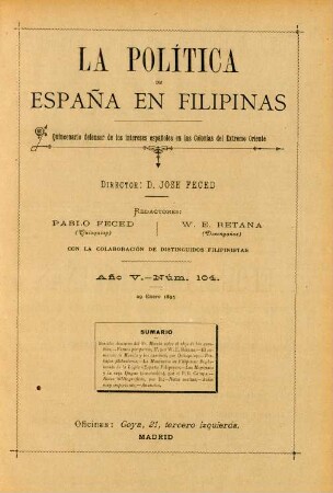 Núm. 104. 29 Enero 1895