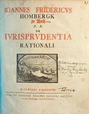 De Ivrisprvdentia Rationali